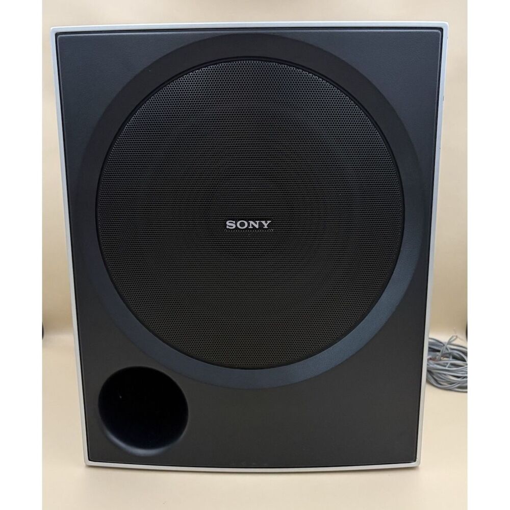 Sony SS-WP700 Home Theater Passive Subwoofer Non Powered Speaker Gray Tested